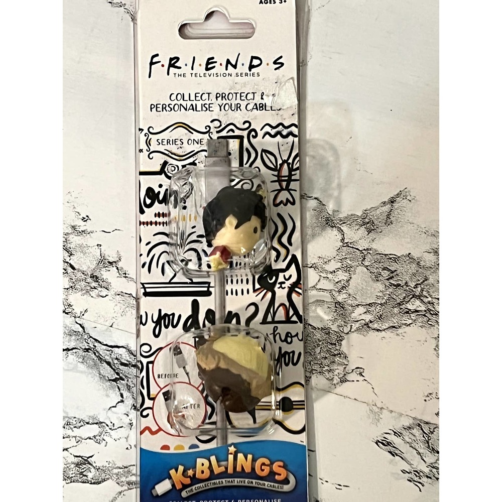 New in Package Friends Ross and marcel Phone Cord Protectors